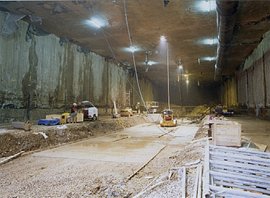Bute Town Tunnel under construction